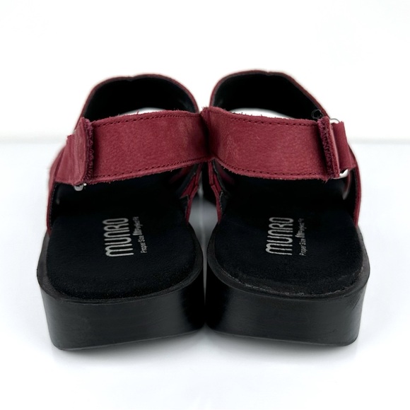 Munro Women's Micah Suede Open Toe Slingback Sandals Red Size 9.5 - Picture 8 of 11
